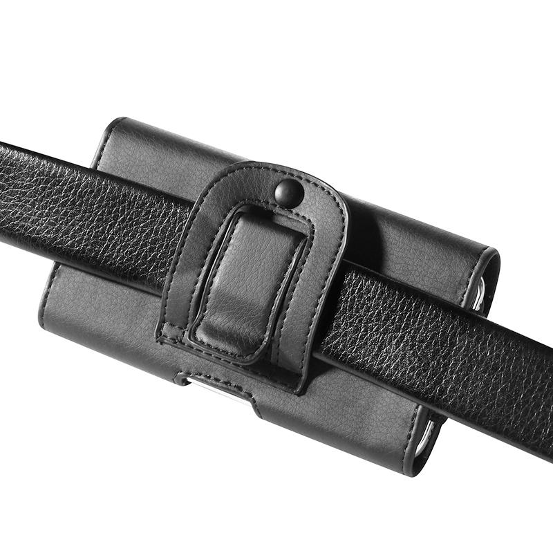 Waist Bag Travel Hiking Mobile Phone Case Cover Genuine Leather Phone Belt Pouch Purse Card Pack