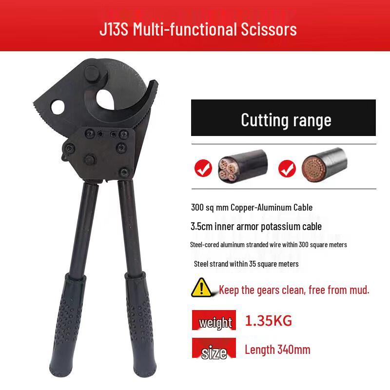 RSRDDY J40 Reinforced Ratchet Cable Cutter