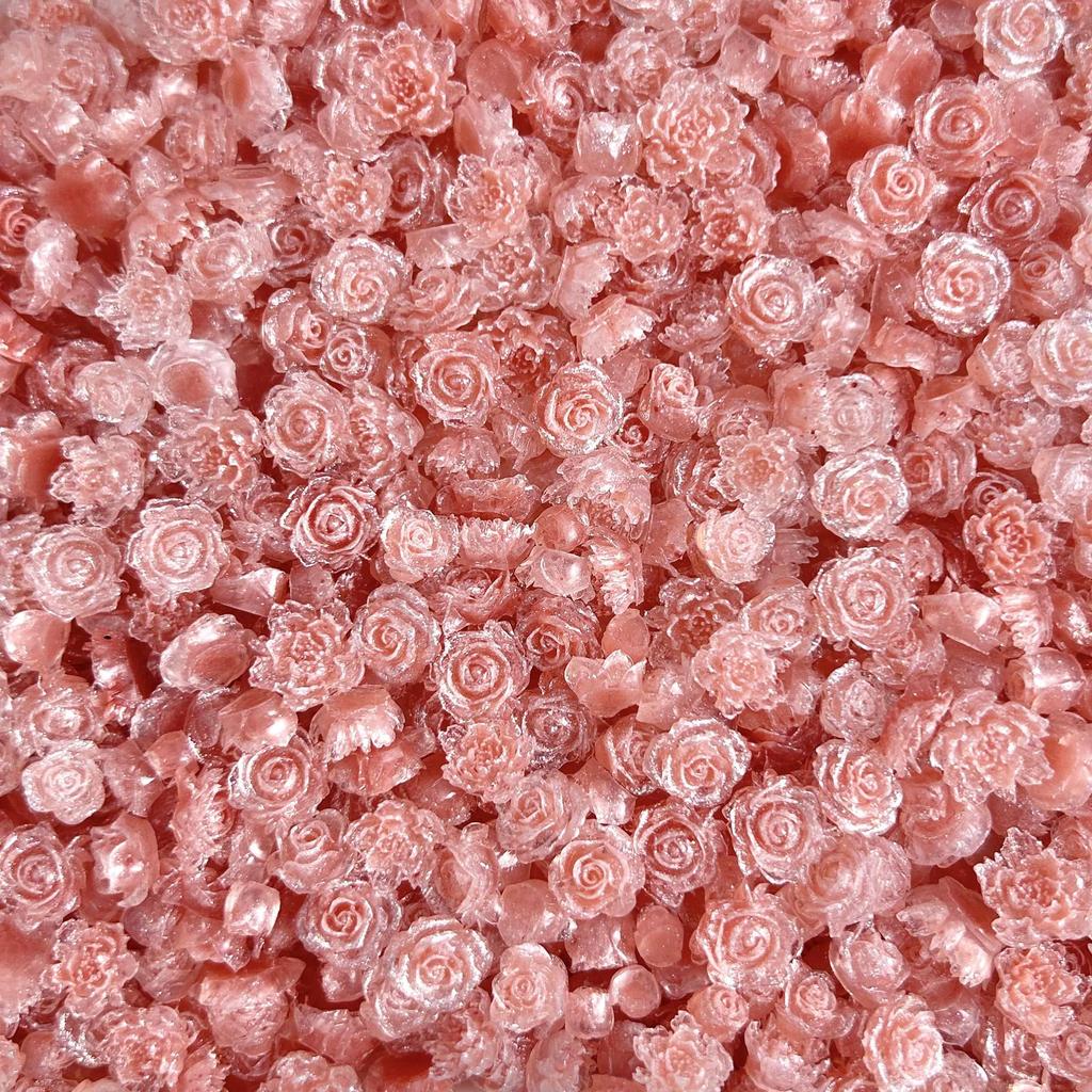 New Resin Luminous Mixed Rose Flower Nail Decorations DIY Wearable Nail Art Accessories Wholesale