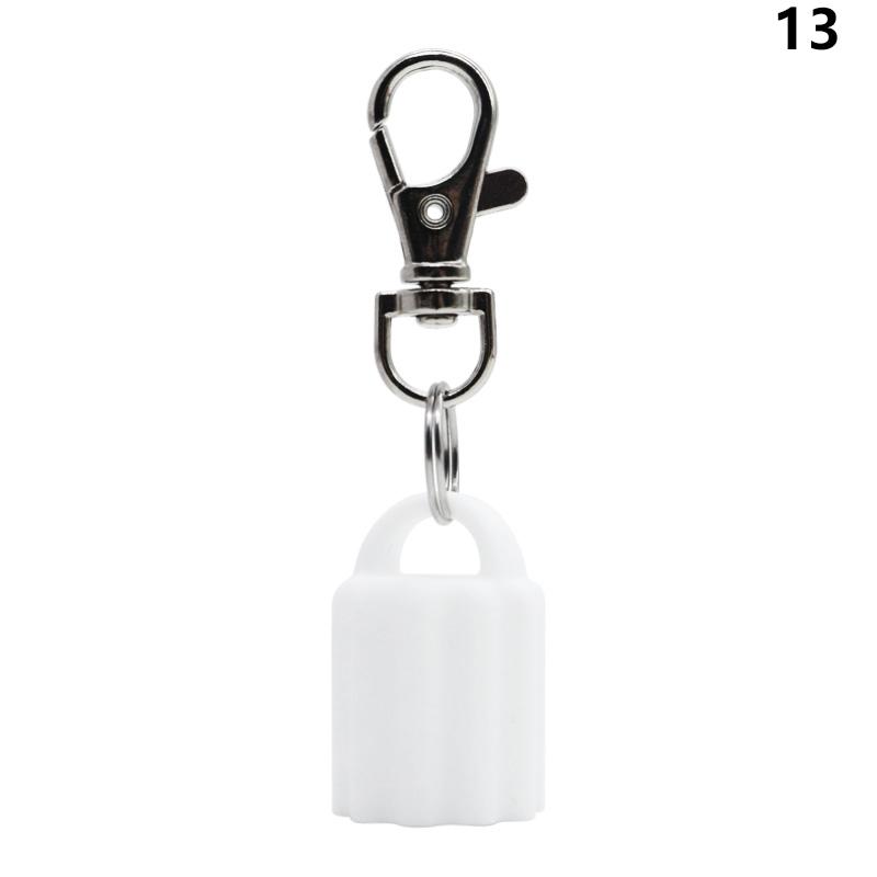 Practical Silicone Keychain Cap lip gloss accessories Portable Durable Holder Keychain Compatible For Lipstick Storage Cap