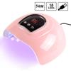 54w 18leds Nail Lamp Timer Gel Uv Lamp Usb Nail Art Machine Dryer Uv Poly Nail Gel Equipment Manicure Tools