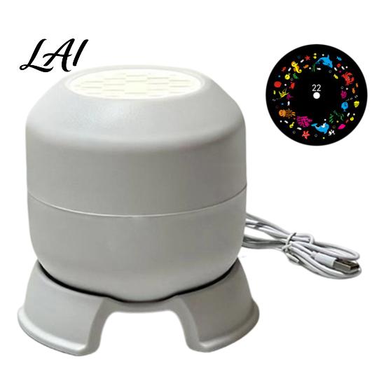 Indoor Rotating Light Christmas Projector Light Dynamic Projection Lamp with Holiday Lighting Snowflake Reindeer Snowman Pattern for Ceiling