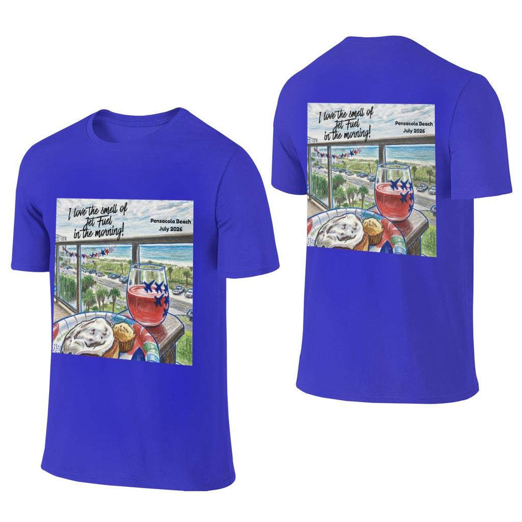 Jet Fuel In The Morning Home Reversible Tshirt Outdoor Trendy Brands Simple And Elegant Cotton Tee