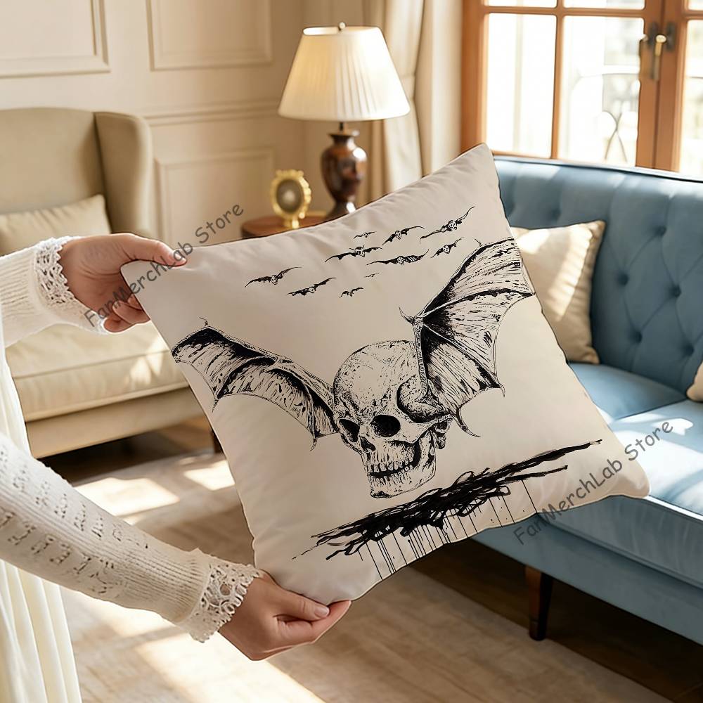 AAvenged Sevenfold Band Printed Pillow Cover Cushion Case Simple Sofa Pillow Case No Pillow Core