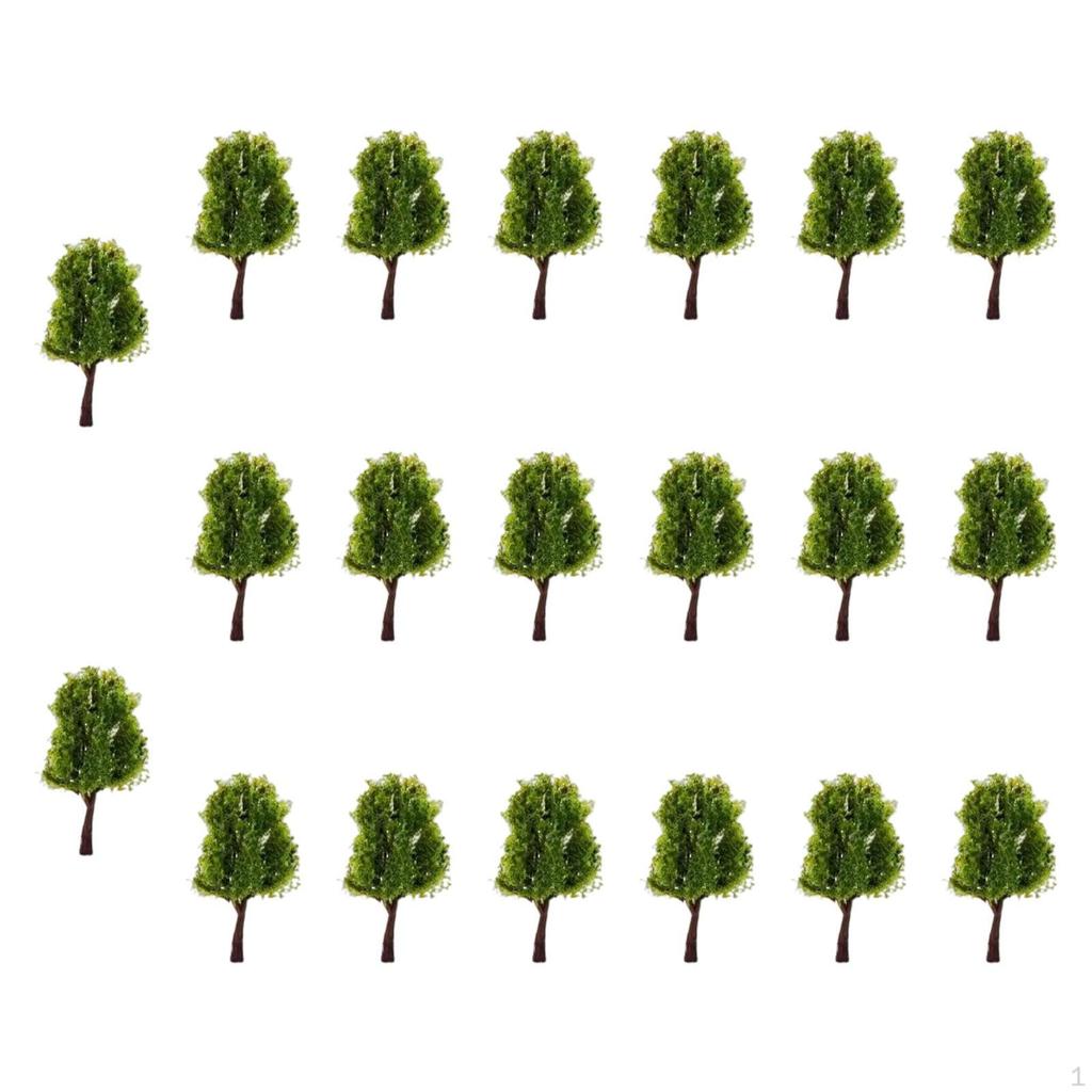 20 штук модель деревьев архитектура ролевые игры игрушка мини диорама HO масштаб для песка
