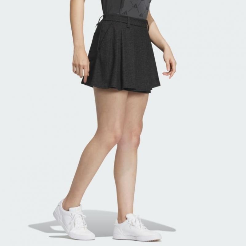 Adidas Гольф 2023 осень-зима Женская юбка-гольф из шерстяной смеси спереди со складками Hz6099