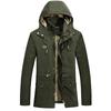 Jacket Men's Washed Hooded Velvet Thickened European and American Style Men's Jacket