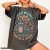 Tired Moms Coffee Club Shirt and kids shirt, Mothers Day Comfort Colors® T Shirt and kids shirt, Funny Coffee Mom Gift, Powered By Coffee Chaos Tee