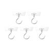 1-10pcs Adhesive Ceiling Hooks No Drill Hanging Hook for Hanging Plant Wind Chimes Stainless Steel Outdoor Adhesive Hook
