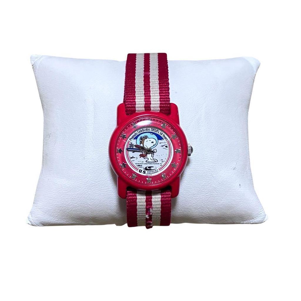 Used Rare Snoopy NASA 50th Anniversary Watch Astronauts