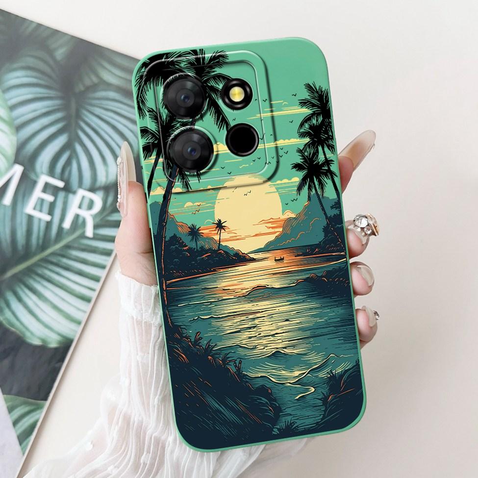 For ITEL A60s A662LM Case For ITEL A60 Cover Silicone Luxury Fashion Flowers Kawaii Girl Cute Shockproof Phone Case Bumper