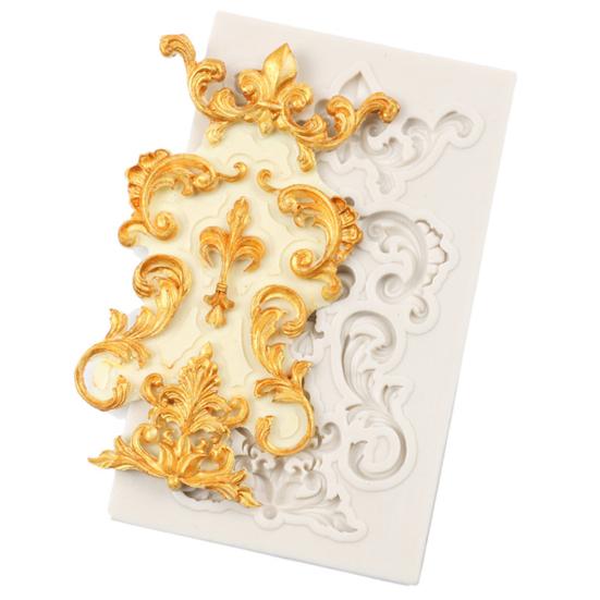 Тисненая силиконовая форма для мастики, торта, шоколада, пасты для лепки, противень для выпечки, инструмент для украшения