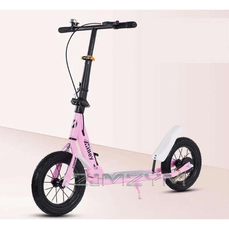 Foldable Kick Scooter for Adults Teens Kids 6+ Adjustable Height Portable Scooter for City Commuting Leisure Outdoor Cycling
