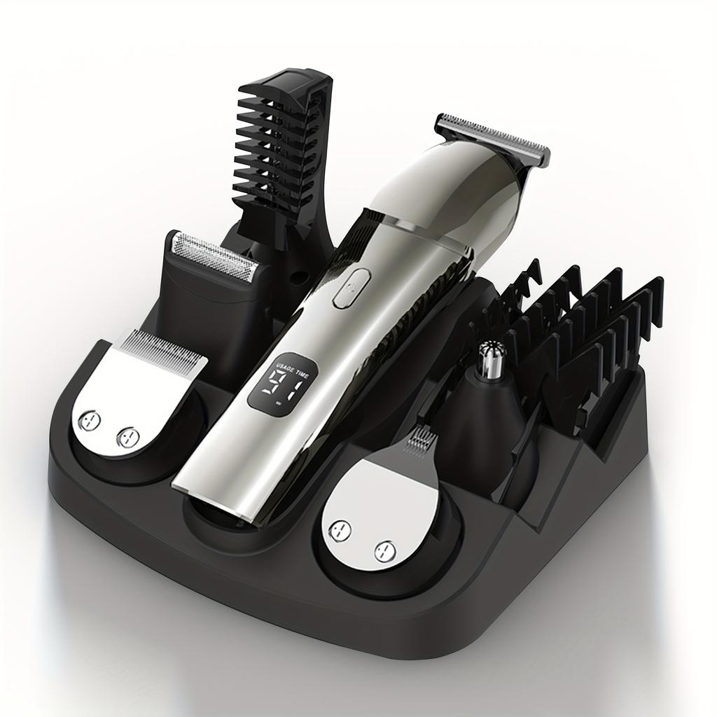 Electric Barber And Beard Trimmer For Men - 11 In 1 Men's Grooming Kit With Hair Clippers, Electric Razor, Shavers For Mustache, Face Gifts For Men