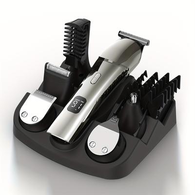 Электрический парикмахер и триммер для бороды для мужчин — мужской набор для ухода за волосами 11 в 1 с машинками для стрижки волос, электробритвой, бритвами для усов, подарками для мужчин