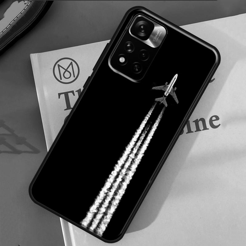 Кейс для путешествий с рисунком самолета для Xiaomi Redmi Note 13 12 11 9 10 14 Pro 9S 10S 11S 12S Redmi 14C 10C 12C 13C Чехол