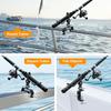 Pack Upgraded Boat Fishing Rod Holders Universal 360 Degree Adjustable AluminumFishing Rod Holder with Enlarge Clamp for Men