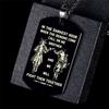 In the Darkest Hour When Demons Come Brothers Dog Tags for Men Stainless Steel Pendant BFF Necklaces Fraternal Gift