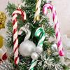 6pcs New Plastic Christmas Hanging Decoration Candy Cane Electroplated Xmas Ornament Ball 8 Colors Christmas Tree Ornament