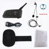 Bluetooth-гарнитура для футбольного судьи V6C, устанавливаемая на шлем, с шумоподавлением и водонепроницаемым наручным ремешком
