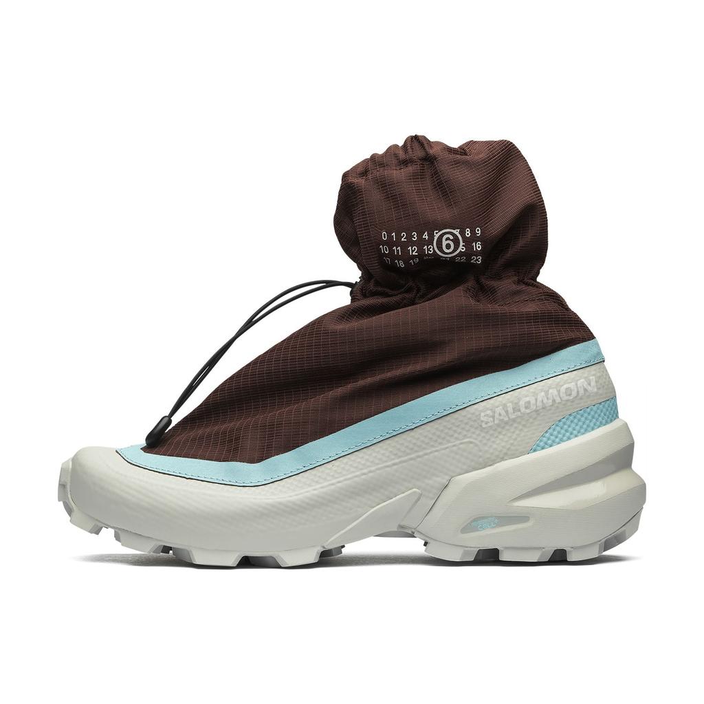 MM6 Maison Margiela X Salomon Cross Mid Outdoor Functional Sports Cushioning Lifestyle Shoes Unisex Sneakers Dark-Chocolate 474066