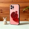 Красный Чери-Гранатовый Малиновый Чехол Для Телефона Для iPhone17,16,15,14,13,12,Plus,Pro Max, 5G Другие Мягкий Черный Чехол