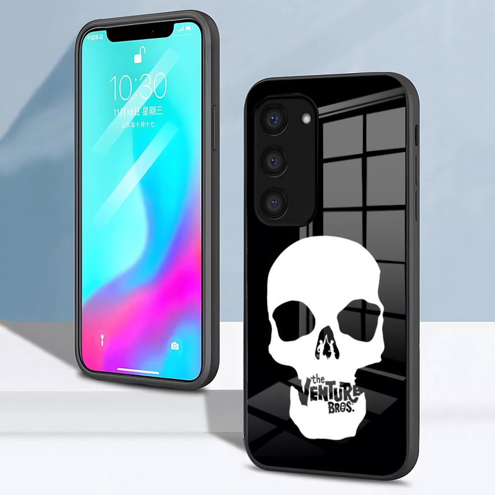 Чехол для телефона Аниме The V-Venture B-Bros Для Samsung S26 S25 S24 FE S23 S22 S21 Plus S20 Ultra Note20Ultra Черная Стеклянная Крышка