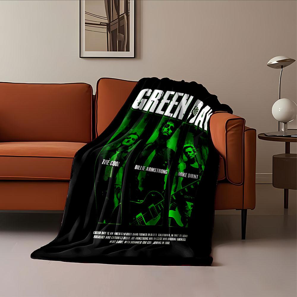 Green Day Band Poster for all seasons blanket lunch break throw gift