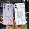 Чехол для телефона с милым медведем на кронштейне для iPhone SE 2020 SE3 2022 13 12 Mini 11 Pro 7 8 5 6 6S Plus X XR XS Max, мягкий держатель-подставка