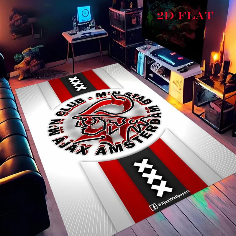 Ajax logo Carpet Rug for Living Room Bedroom Home Sofa Decoration,Kids play Nonslip Floor Mat
