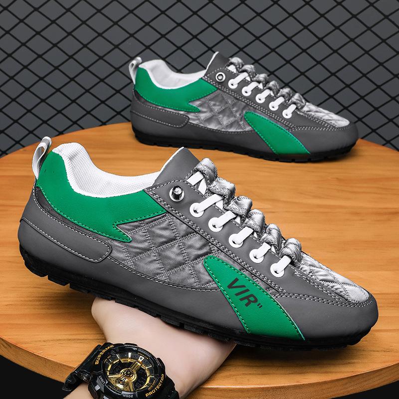 Весенне-летняя мужская обувь, модная универсальная повседневная спортивная обувь с низким верхом, легкая, ленивая, с одной педалью, мужская обувь Doudou Tide