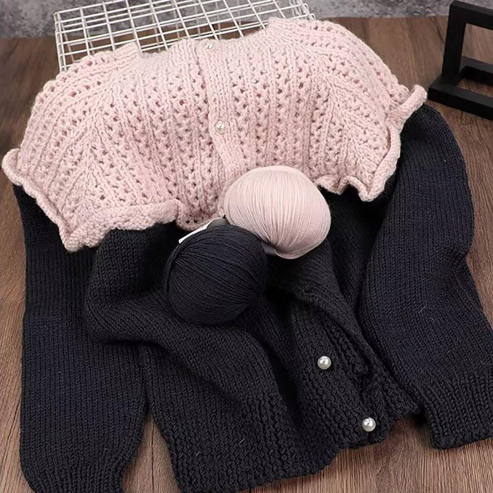 Вязание крючком Ручная работа Пряжа из чистой шерсти Меринос Поделки Нитки для шарфа Пальто Детского одеяла DIY