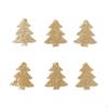 6 шт. подвесных деревянных бирок для рождественской елки, украшение для праздничной атмосферы