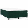 Maison Exclusive - Sommier à lattes de lit et matelas Vert foncé 140x190cm Velours