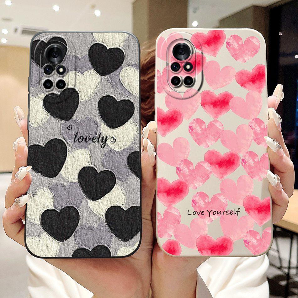 For Huawei Nova 8 8i Beautiful Bow Rose Painting Phone Case For Huawei Nova8 Nova8i Shockproof Soft Silicone Cases