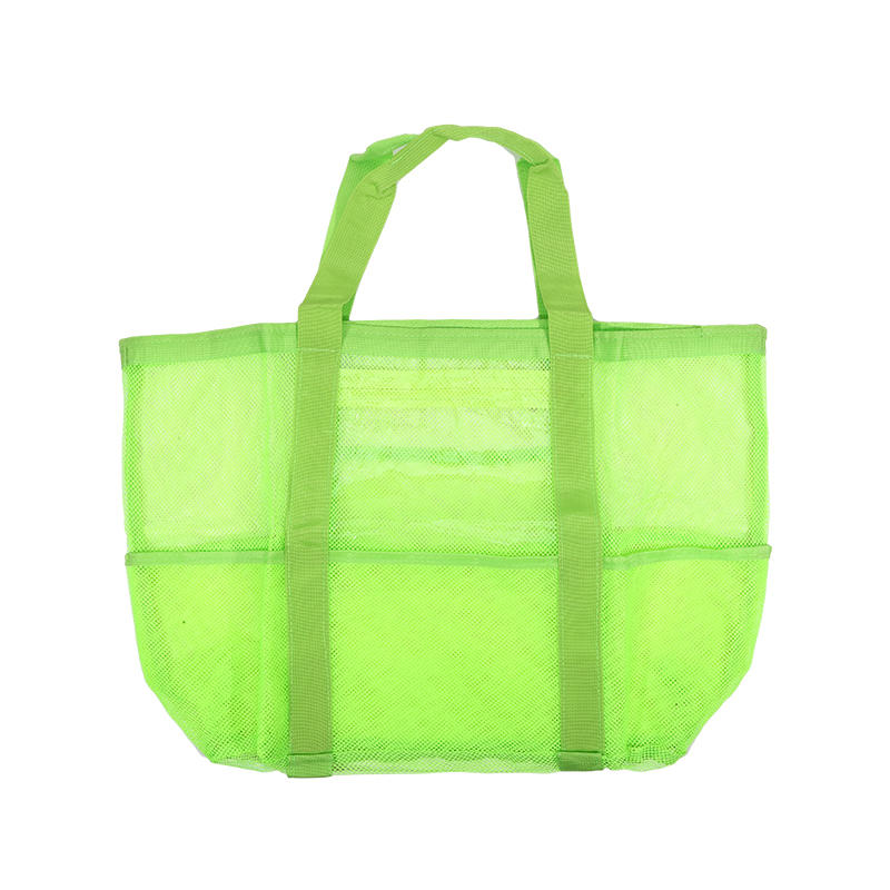 Пляжные сумки для женщин, летние, для путешествий, сетчатая сумка-тоут с большим внутренним карманом, песозащитная, плетеная, на плечо, ручная сумка