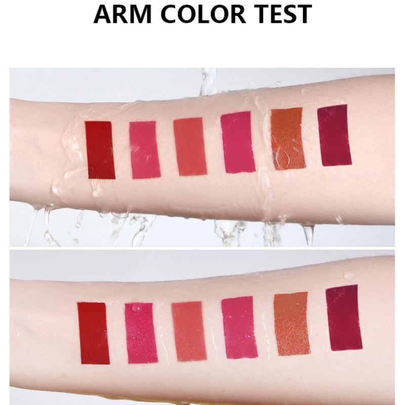 Matte Liquid Lipstick Makeup Set, Matte Liquid Long-Lasting Wear Non-Stick Cup Not Fade Waterproof Lip Gloss