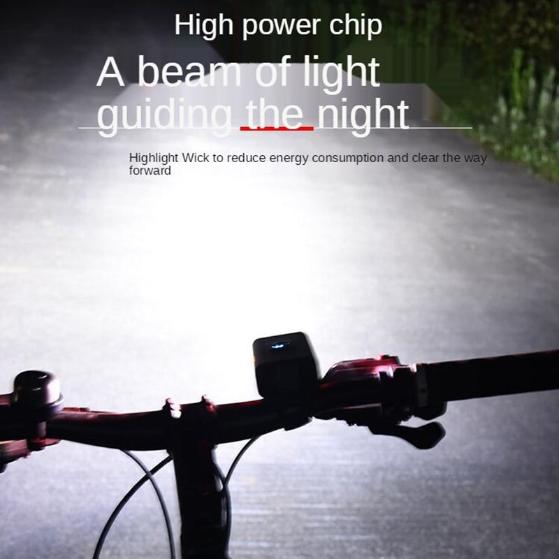 Bike Night Lighting Headlights USB Charging Mountain Bikes Wireless Horn Lights Outdoor Cycling Equipment