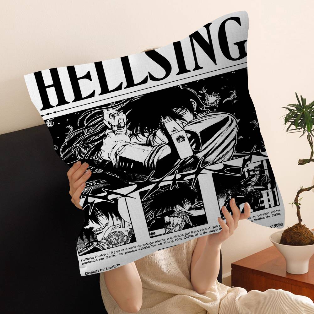 Аниме H-Hellsing Подушка Подарок Домашний Офис Декор Спальня Диван Автомобиль Наволочка Чехол 45x45