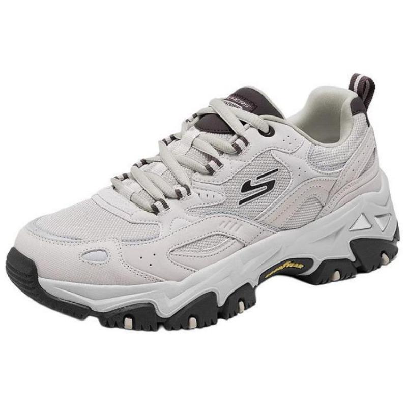 Skechers D'LITES Hiker Men Soft Comfort Low Top Dad Shoes Grey 237423-GYMT