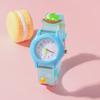 Новая модная милая мультяшная 3D наклейка на поверхности, маленькие силиконовые кварцевые часы с динозавриком;