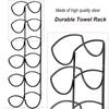 Настенный держатель для полотенец, 6 уровней, железо, экономия места для мочалок, ванных полотенец