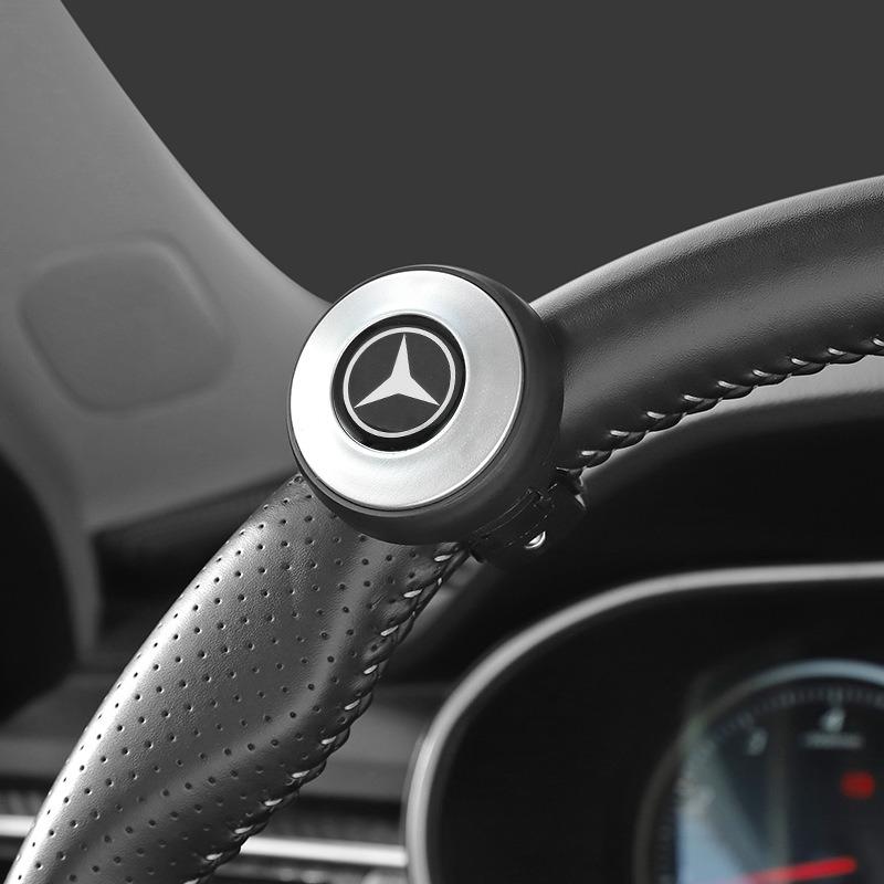 CRX1 For Mercedes Benz A C E S Car 360° Steering Wheel Spinner Knob Power Handle Ball Turning Helper Auxiliary Booster Strengthener