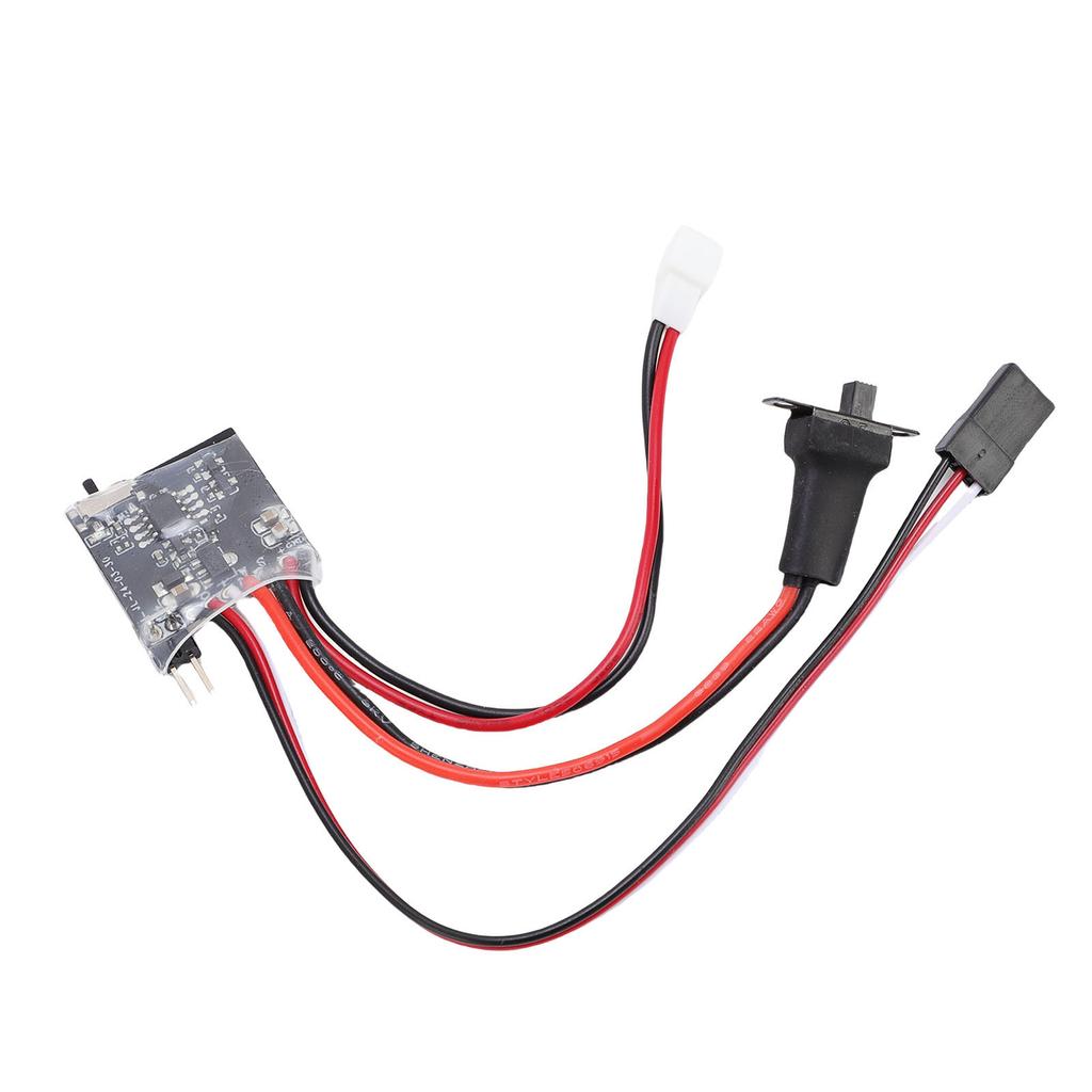 Миниатюрный коллекторный регулятор скорости 30A RC с тормозом, разъем PH2.0 для DIY 1 16 1 18 1 24 RC автомобиля, лодки