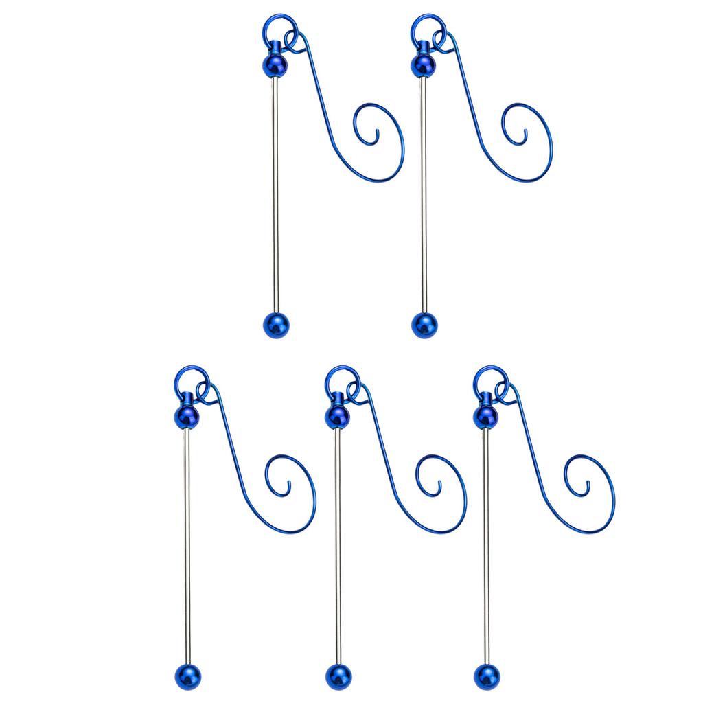 5 штук Разноцветные металлические подвесные крючки для рождественских украшений и проектов рукоделия, крючки для бисера, ювелирная фурнитура