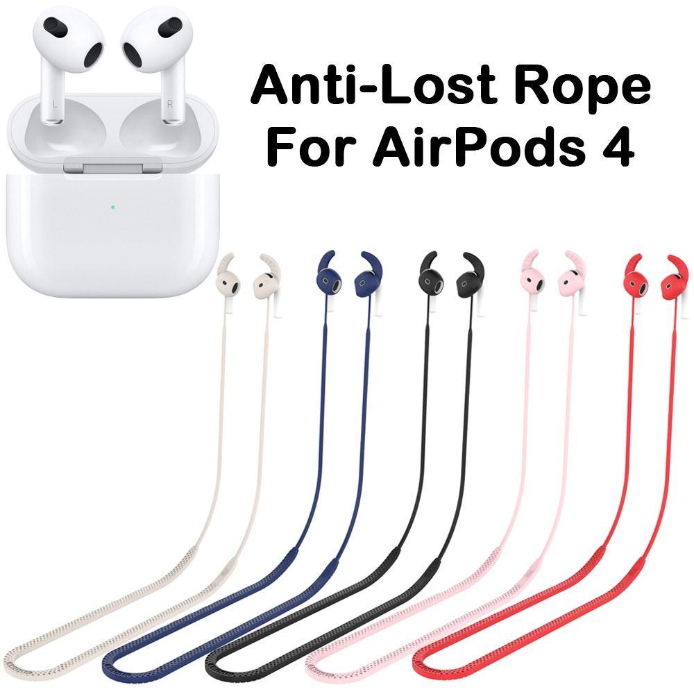 Silicone Neck Strap Hanging Holder Lanyard New Earphone Anti-Lost Rope for AirPods 4