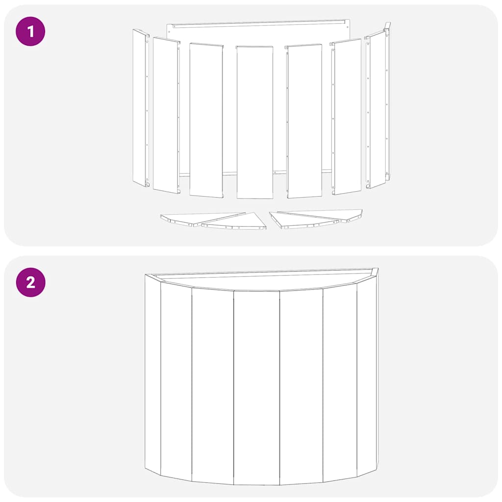 Planter Silver 60 x 30 x 50 cm Galvanized Steel