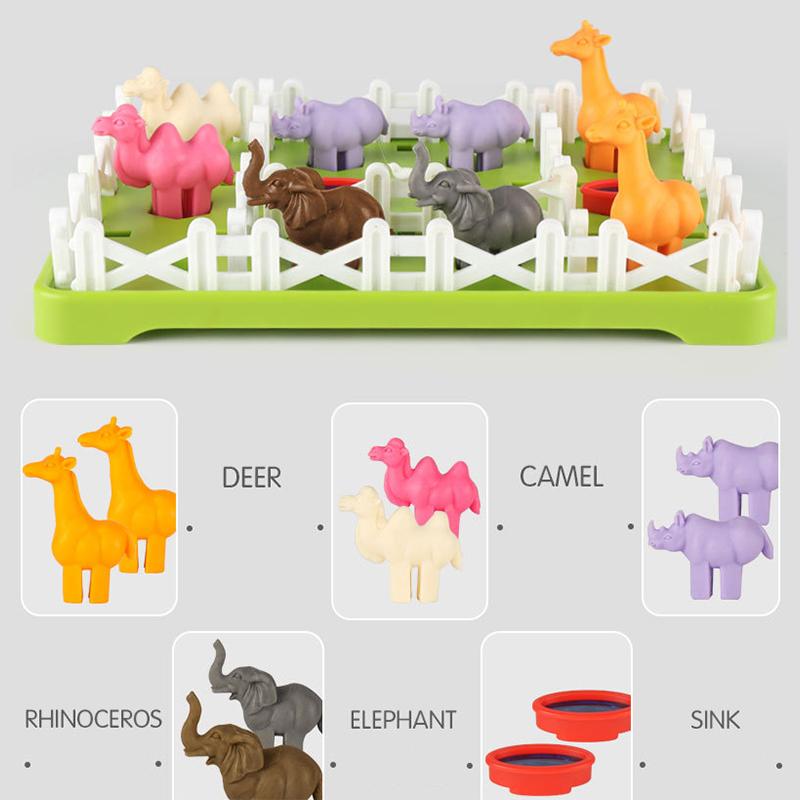 Детская 3d игрушка-головоломка, логическая игра, ферма, животное, тренировка мозга, многопользовательская интерактивная настольная игра, развивающие игрушки для детей