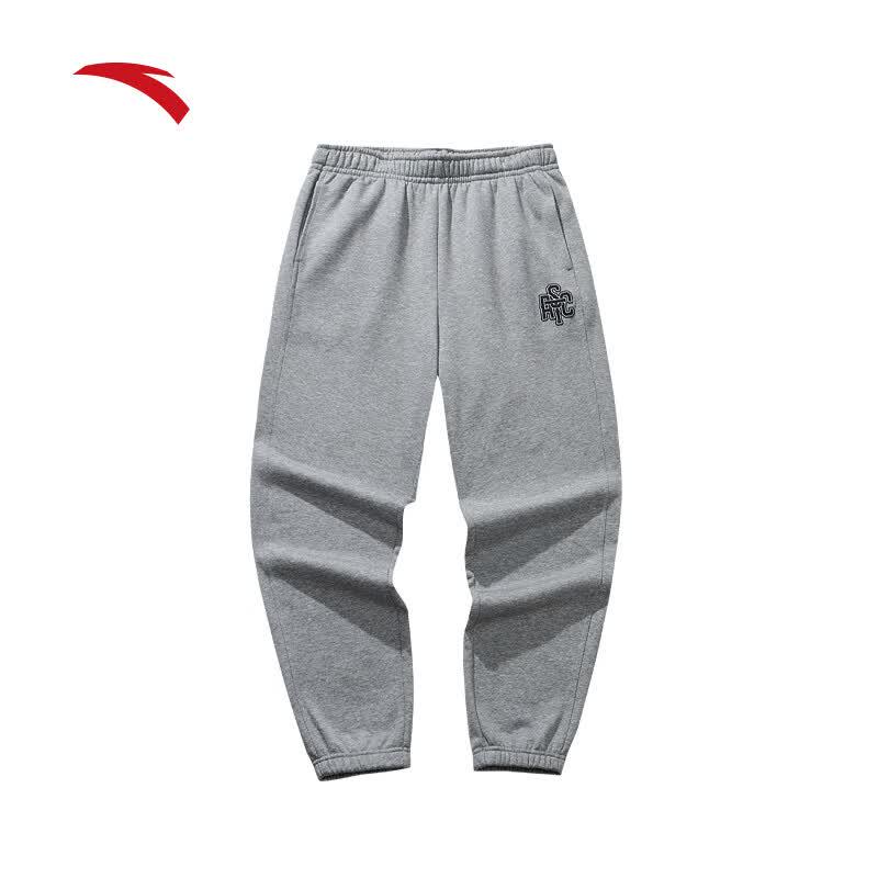 Anta Men's Winter Embroidered Fleece Sweatpants