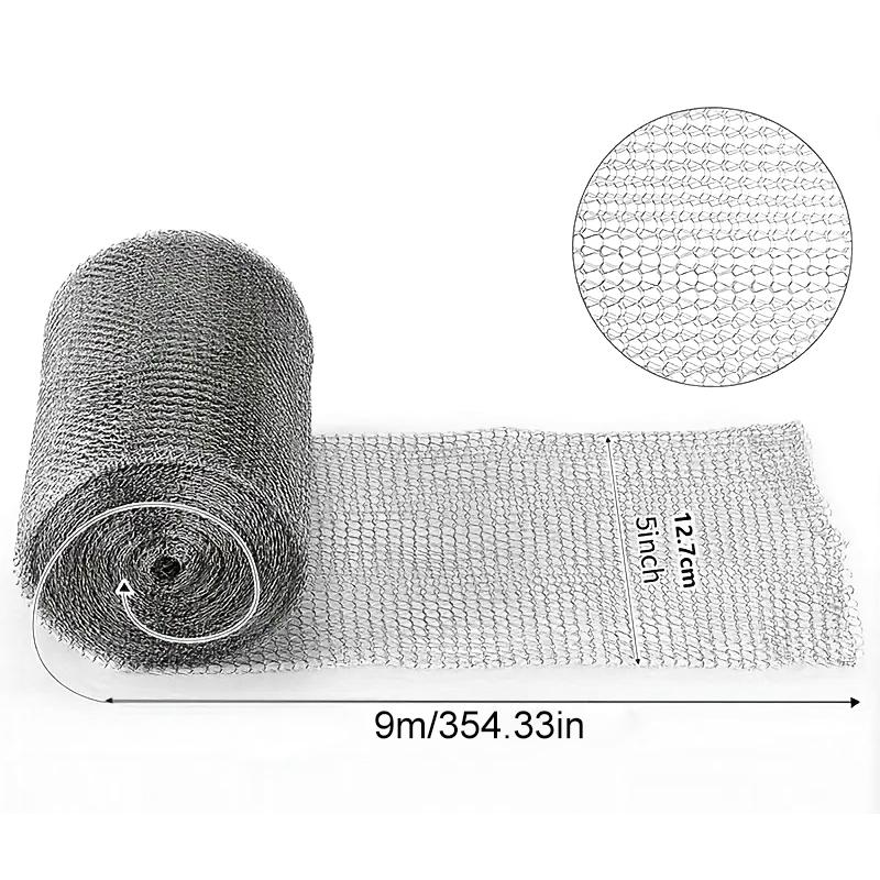 1 рулон металлической сетки бережно удаляет стойкие загрязнения